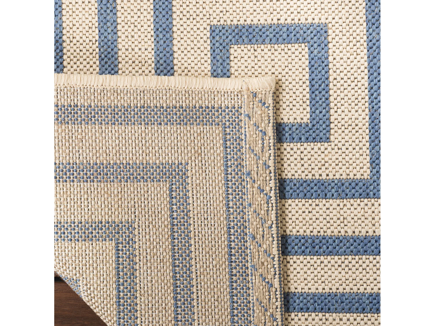 Tapis Neutre/Bleu 79 X 152 cm - Ravello