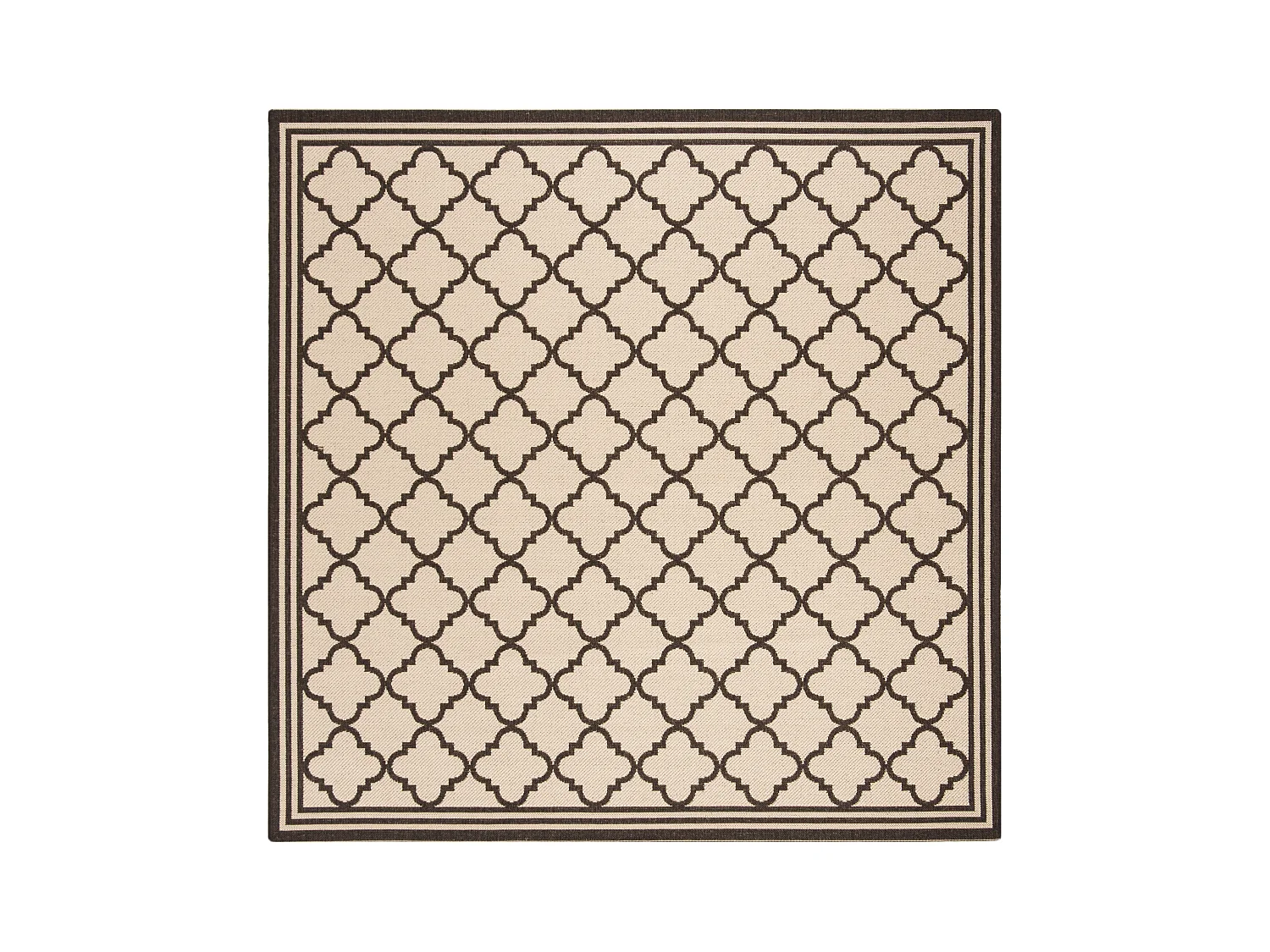 Tapis Neutre/Marron 201 X 201 cm - Ischia
