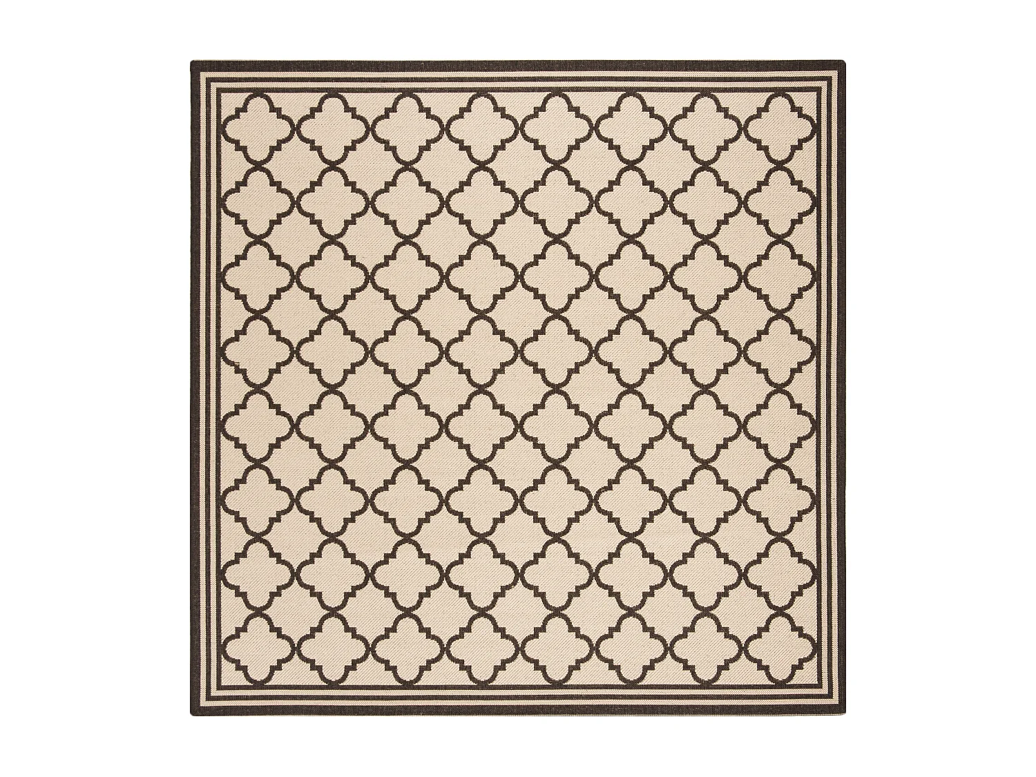 Tapis Neutre/Marron 201 X 201 cm - Ischia