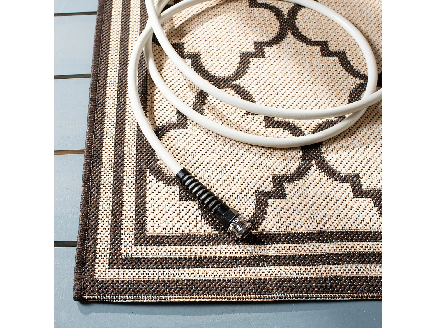 Tapis Neutre/Marron 201 X 201 cm - Ischia