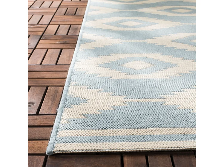 Tapis Bleu/Neutre 201 X 201 cm - Budelli