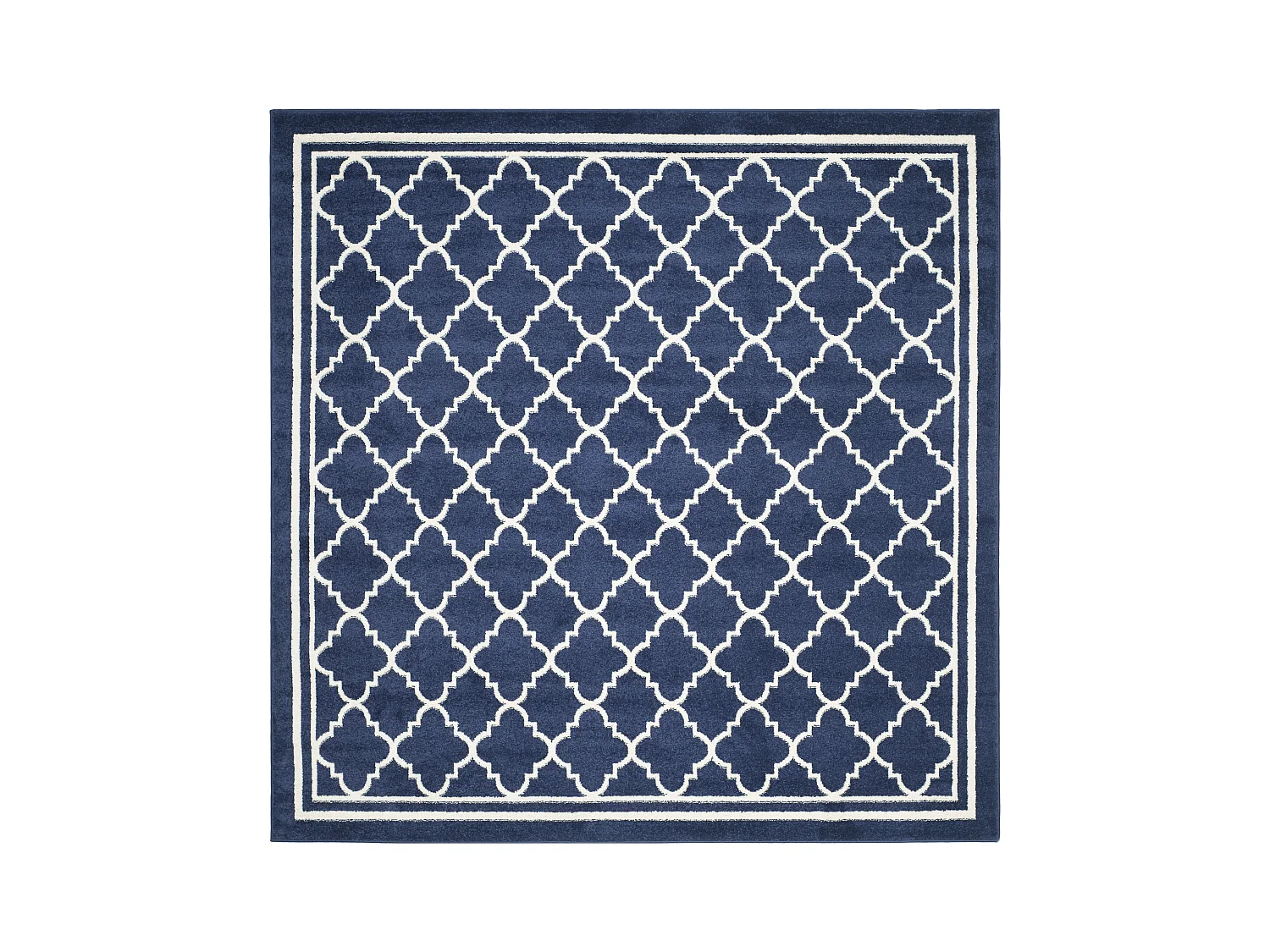 Tapis Bleu Marine/Neutre 213 X 213 cm - Aldona