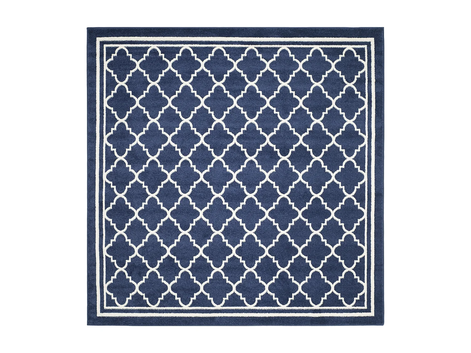 Tapis Bleu Marine/Neutre 213 X 213 cm - Aldona