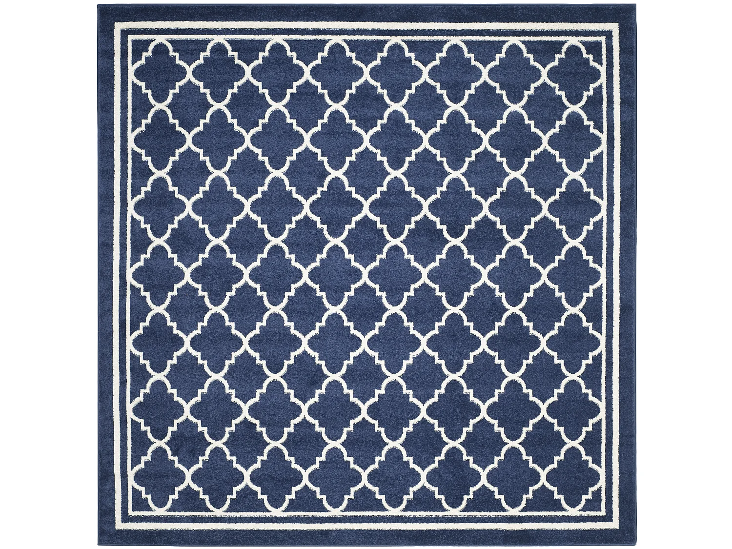 Tapis Bleu Marine/Neutre 213 X 213 cm - Aldona