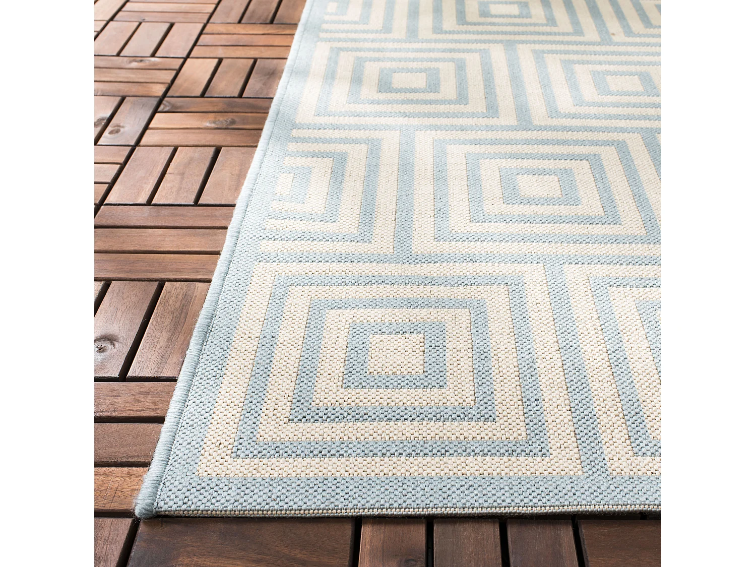 Tapis Bleu/Neutre 79 X 152 cm - Levanzo