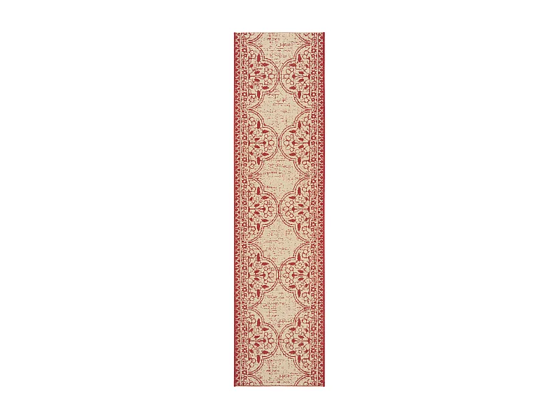 Tapis Rouge/Neutre 61 X 244 cm - Borano