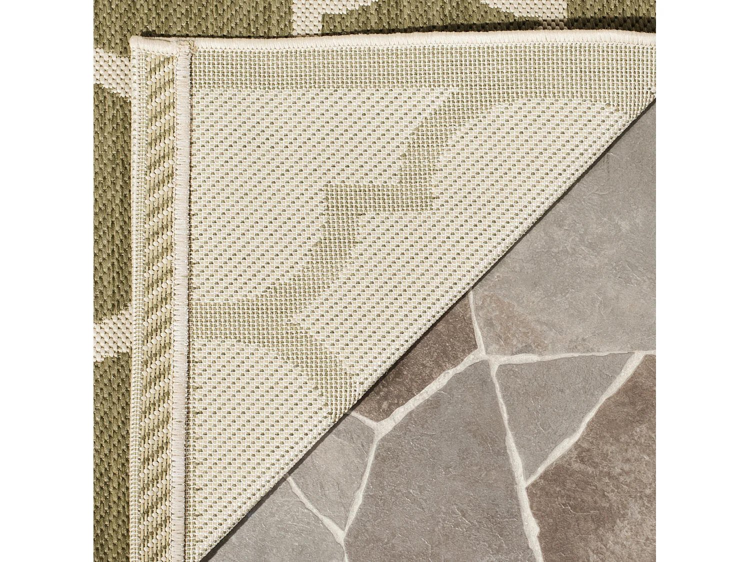 Tapis Vert/Neutre 160 X 231 cm - Arista