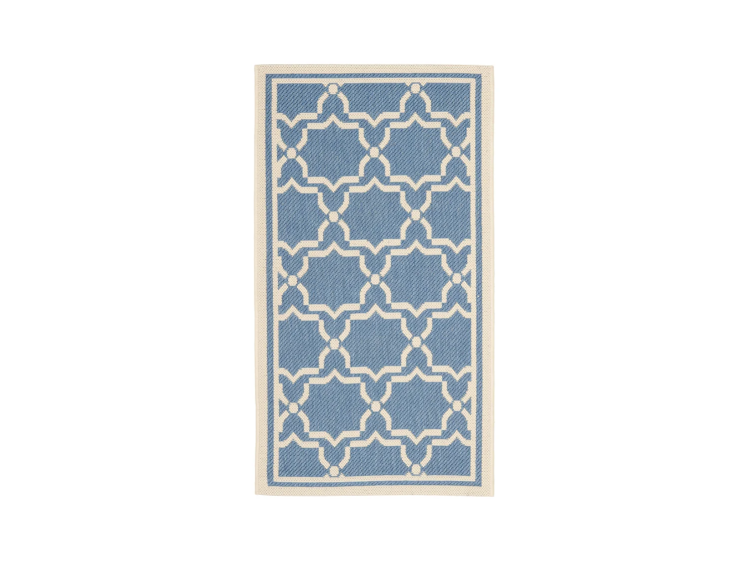 Tapis Bleu/Neutre 61 X 109 cm - Zoe
