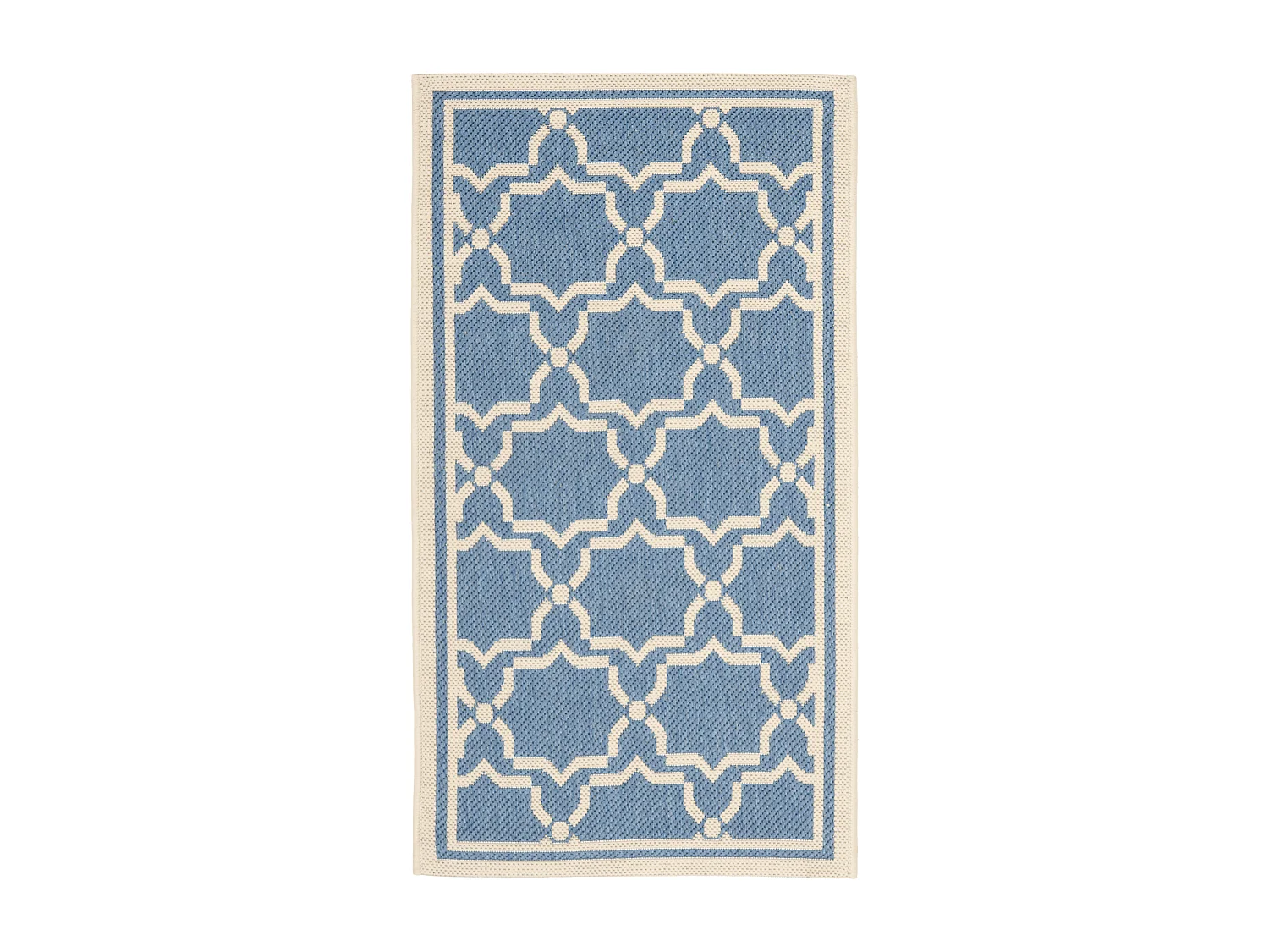 Tapis Bleu/Neutre 61 X 109 cm - Zoe