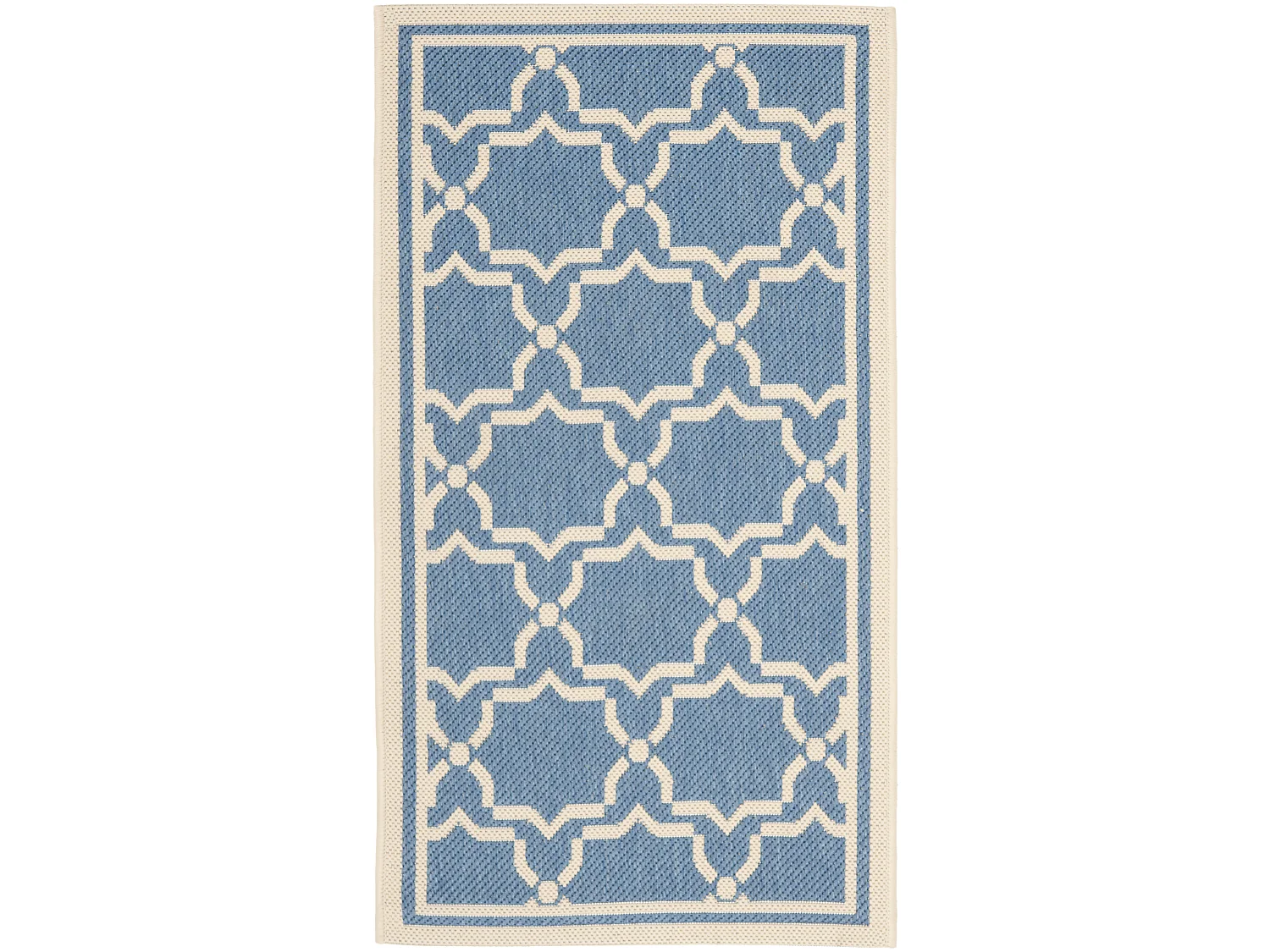 Tapis Bleu/Neutre 61 X 109 cm - Zoe