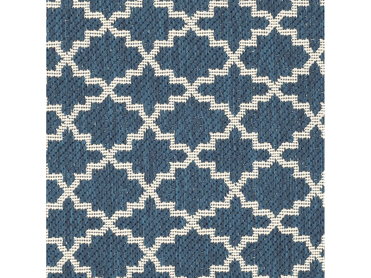 Tapis Bleu Marine/Neutre 160 X 160 cm - Zinnia