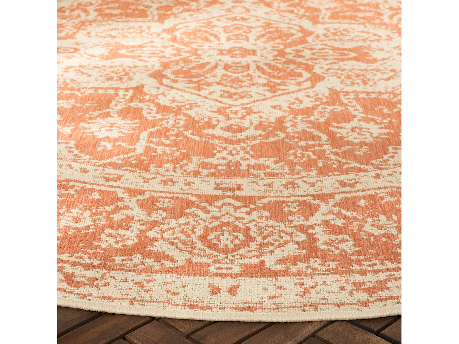 Tapis Rouge/Neutre 79 X 152 cm - Sardinia