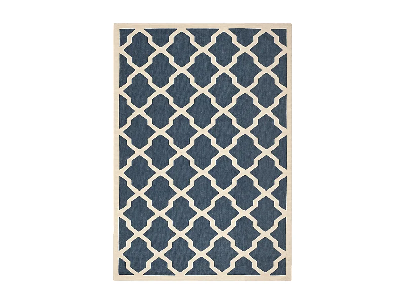Tapis Bleu Marine/Neutre 160 X 231 cm - Samanna