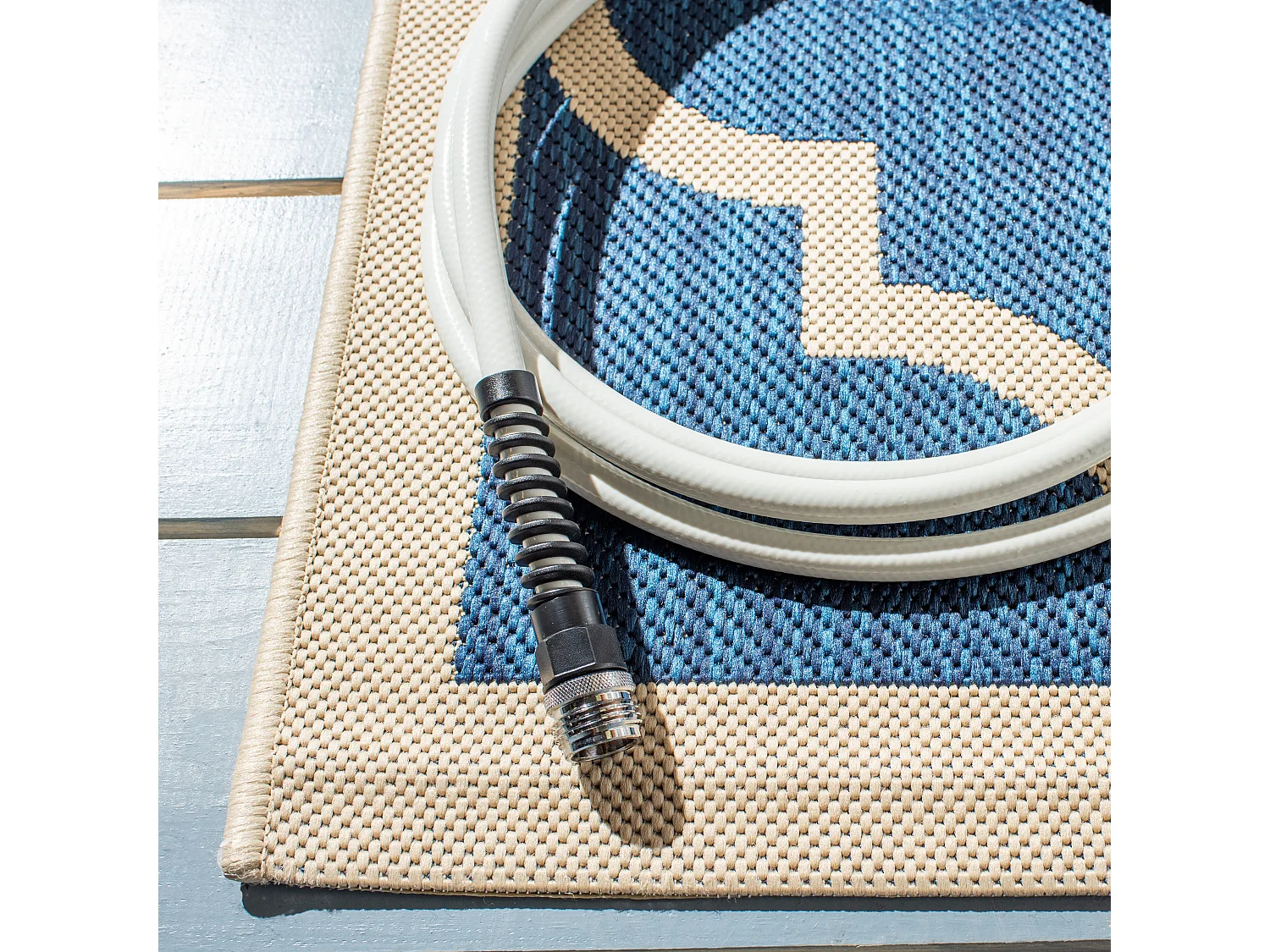 Tapis Bleu Marine/Neutre 201 X 290 cm - Arista