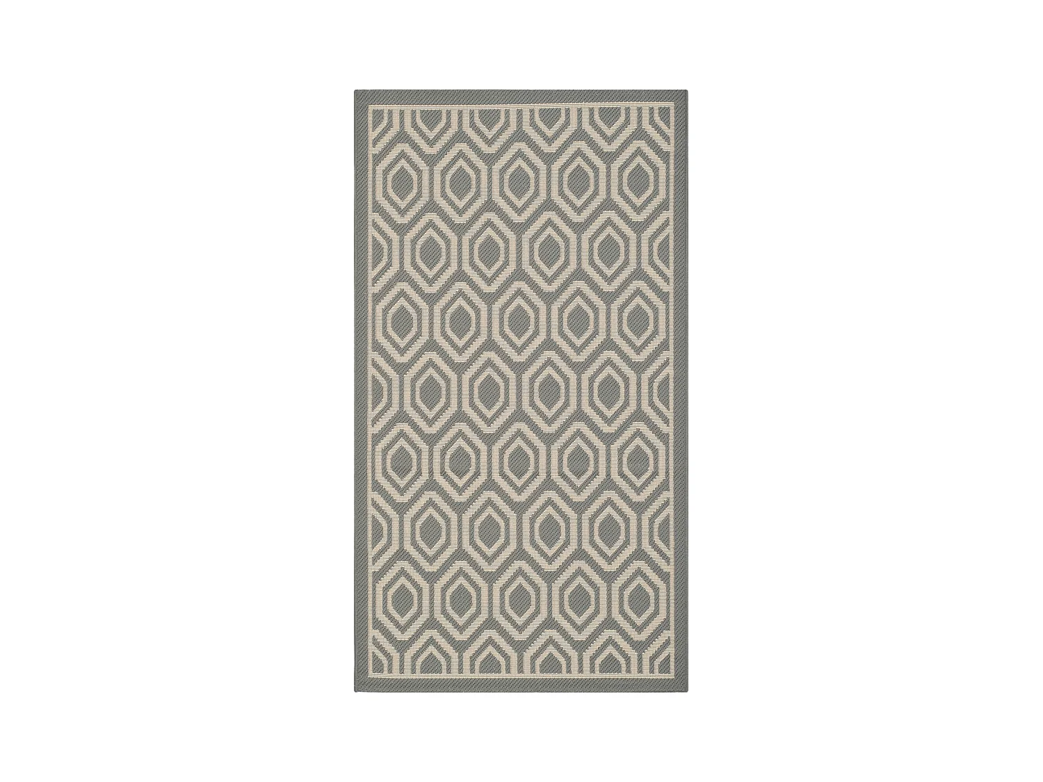 Tapis Gris/Neutre 79 X 152 cm - Zariah