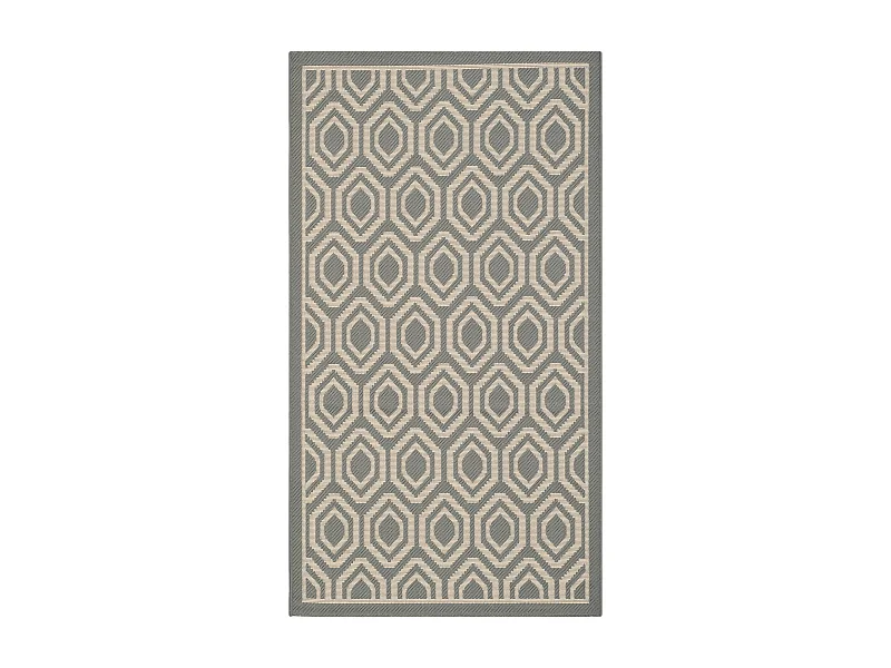 Tapis Gris/Neutre 79 X 152 cm - Zariah