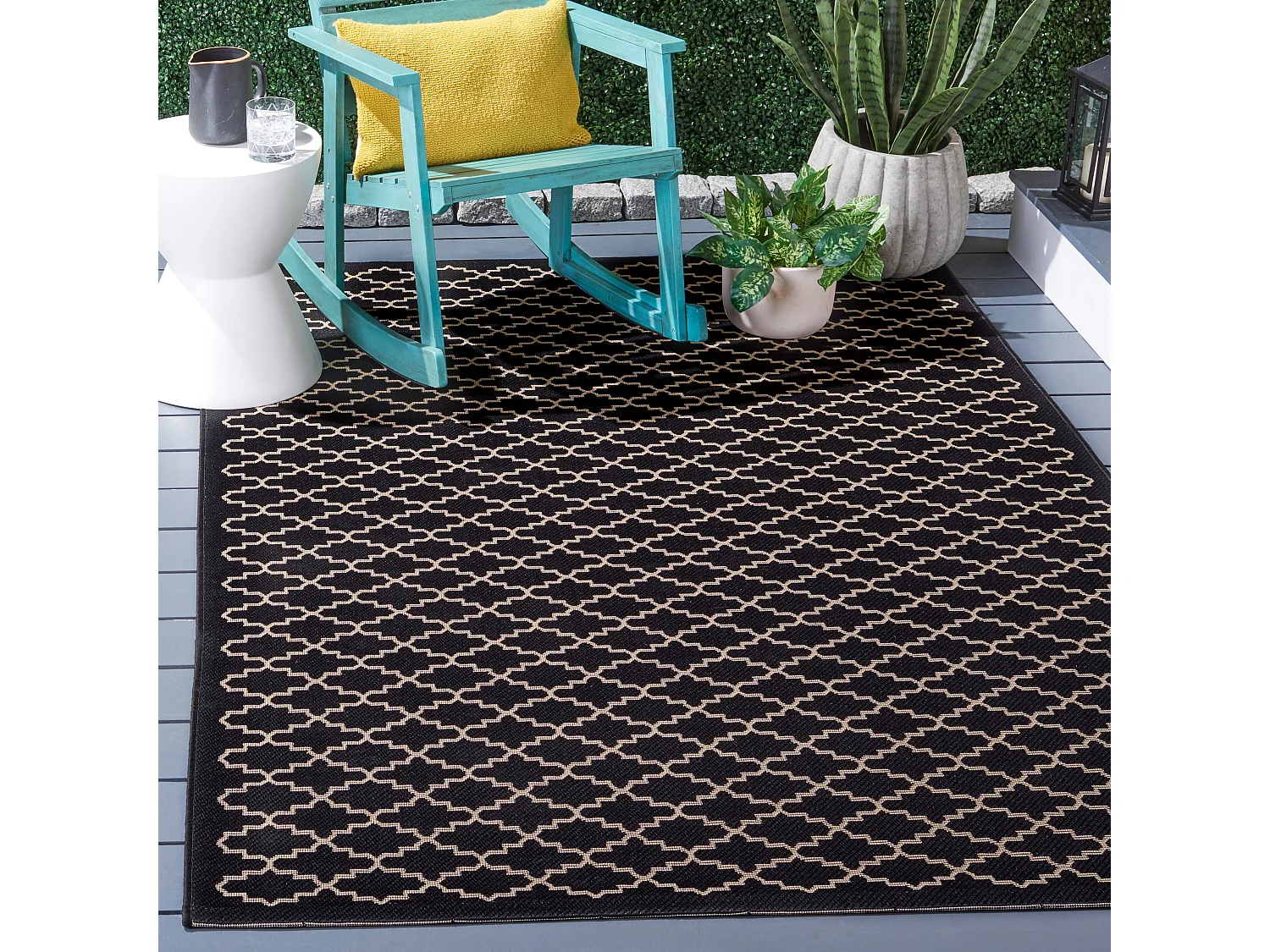 Tapis Noir/Neutre 160 X 231 cm - Zinnia