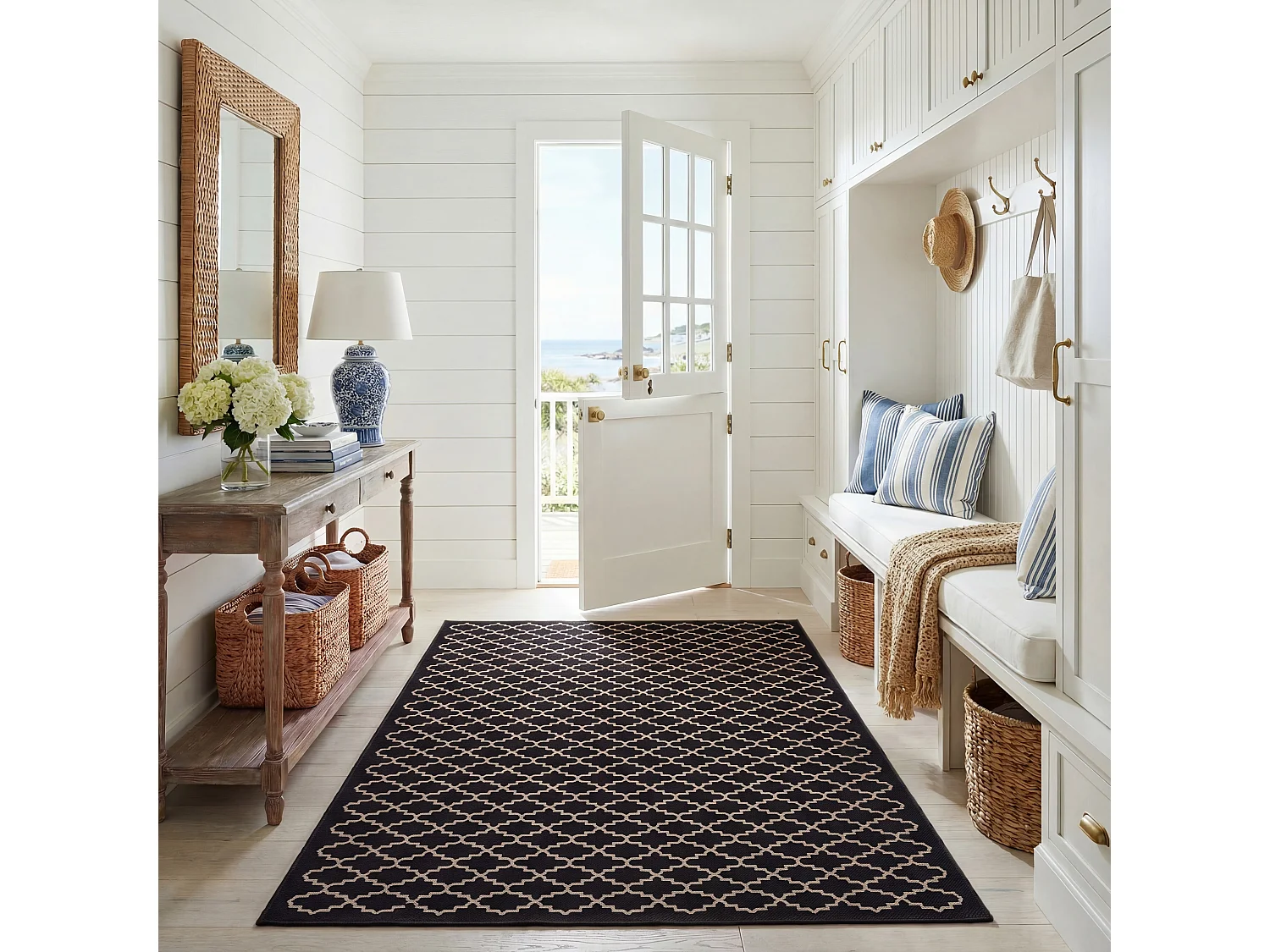 Tapis Noir/Neutre 160 X 231 cm - Zinnia