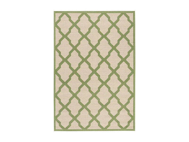 Tapis Neutre/Vert 79 X 152 cm - Lewine