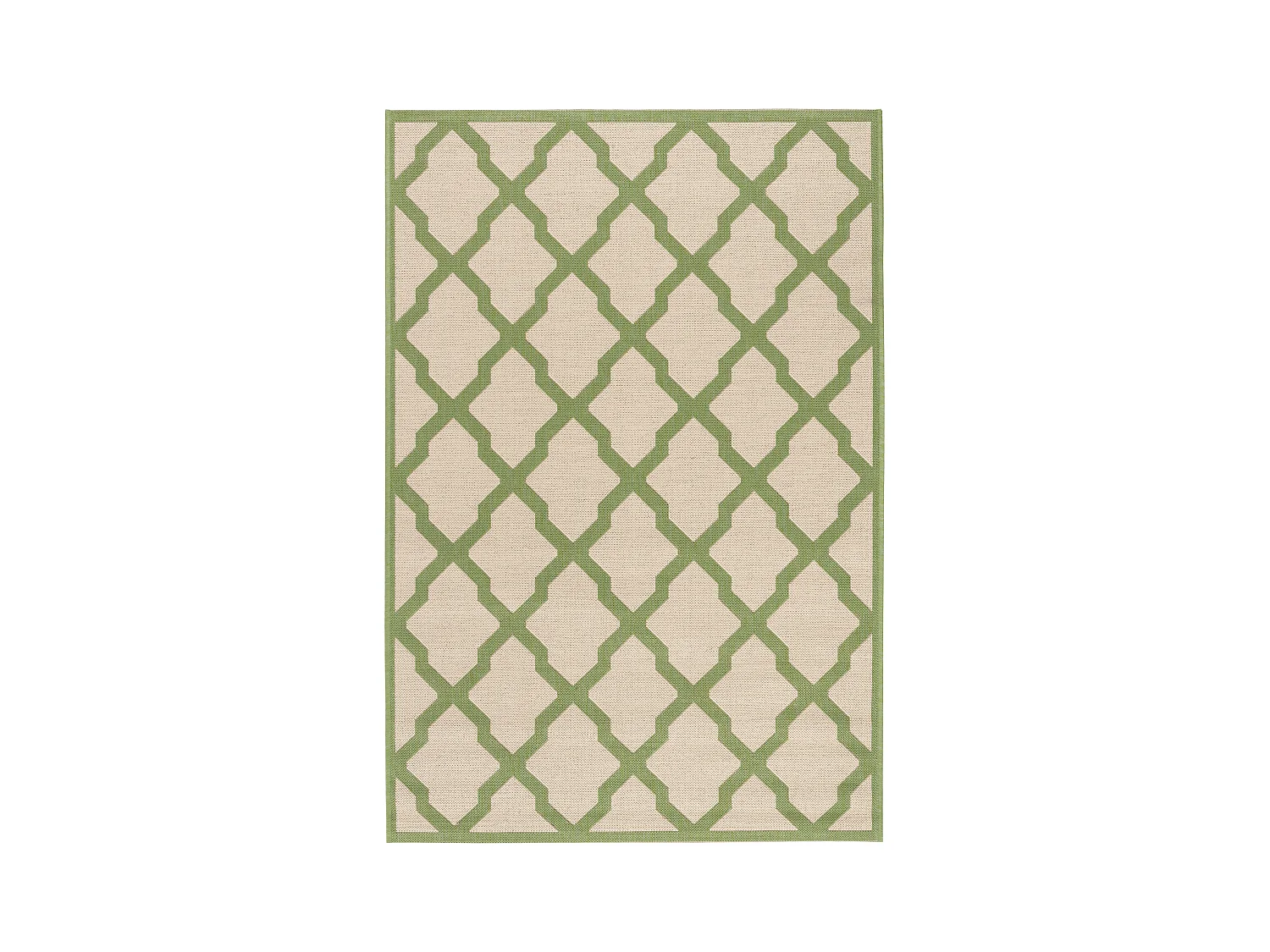 Tapis Neutre/Vert 79 X 152 cm - Lewine