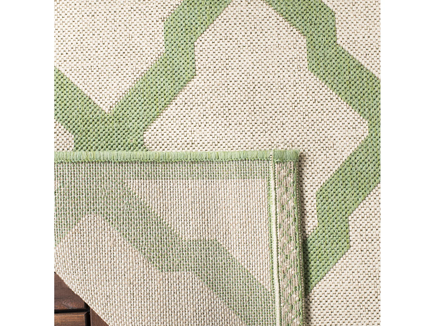 Tapis Neutre/Vert 79 X 152 cm - Lewine