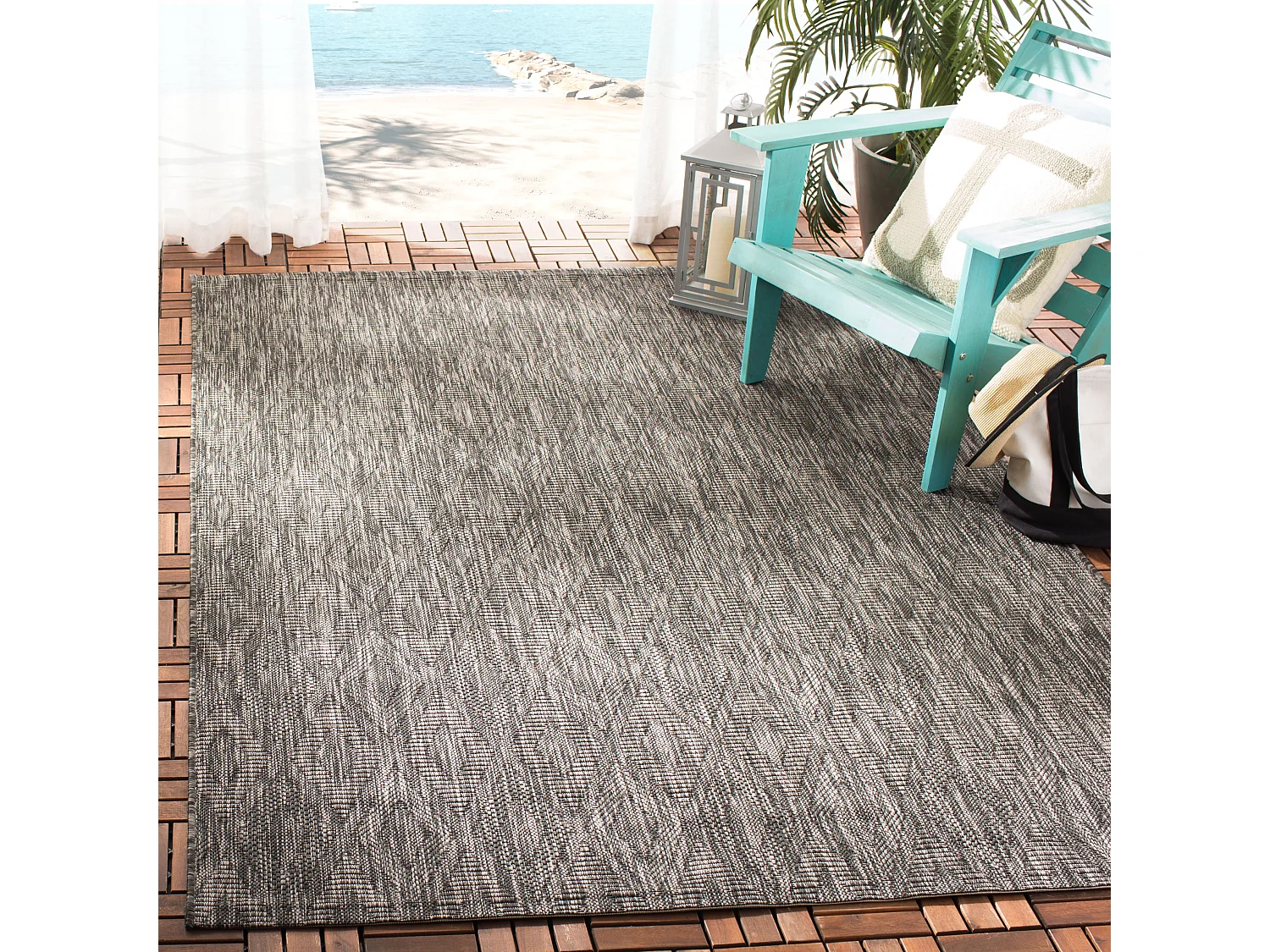 Tapis Noir/Noir 160 X 231 cm - Clementine