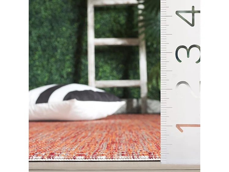 Tapis Rouge/Neutre 79 X 152 cm - Daphne