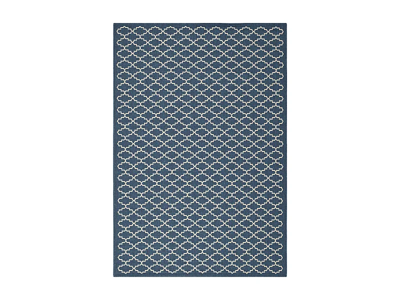 Tapis Bleu Marine/Neutre 160 X 231 cm - Zinnia