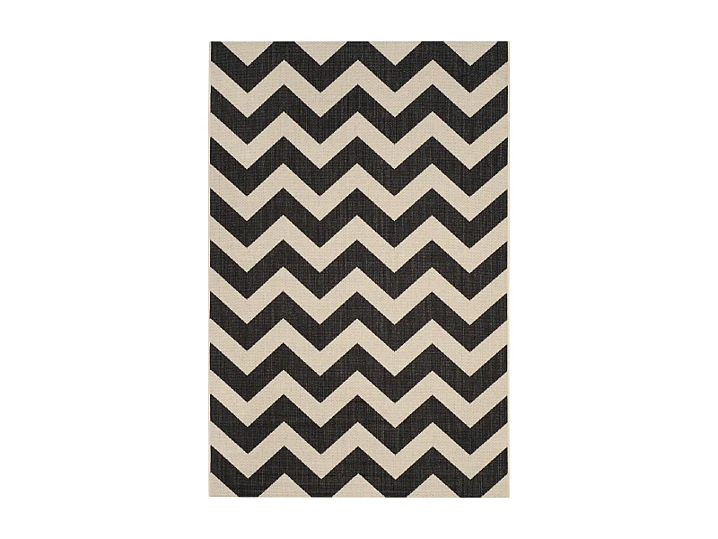 Tapis Noir/Neutre 201 X 290 cm - Chelsea