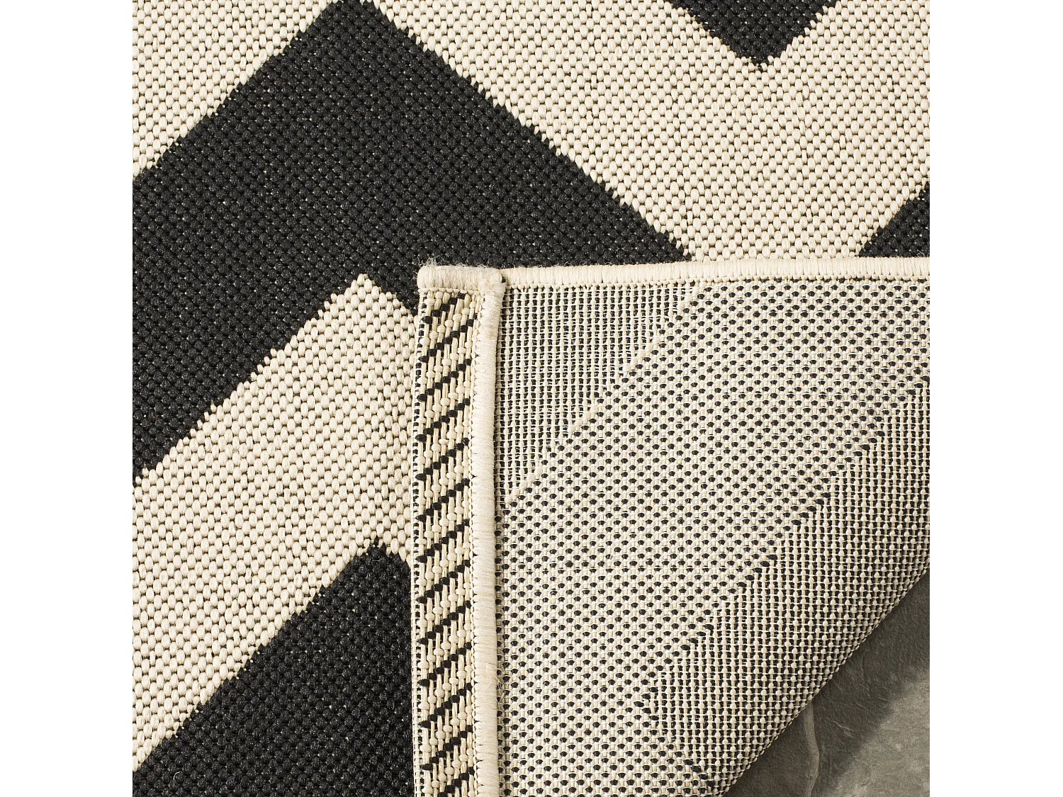 Tapis Noir/Neutre 201 X 290 cm - Chelsea