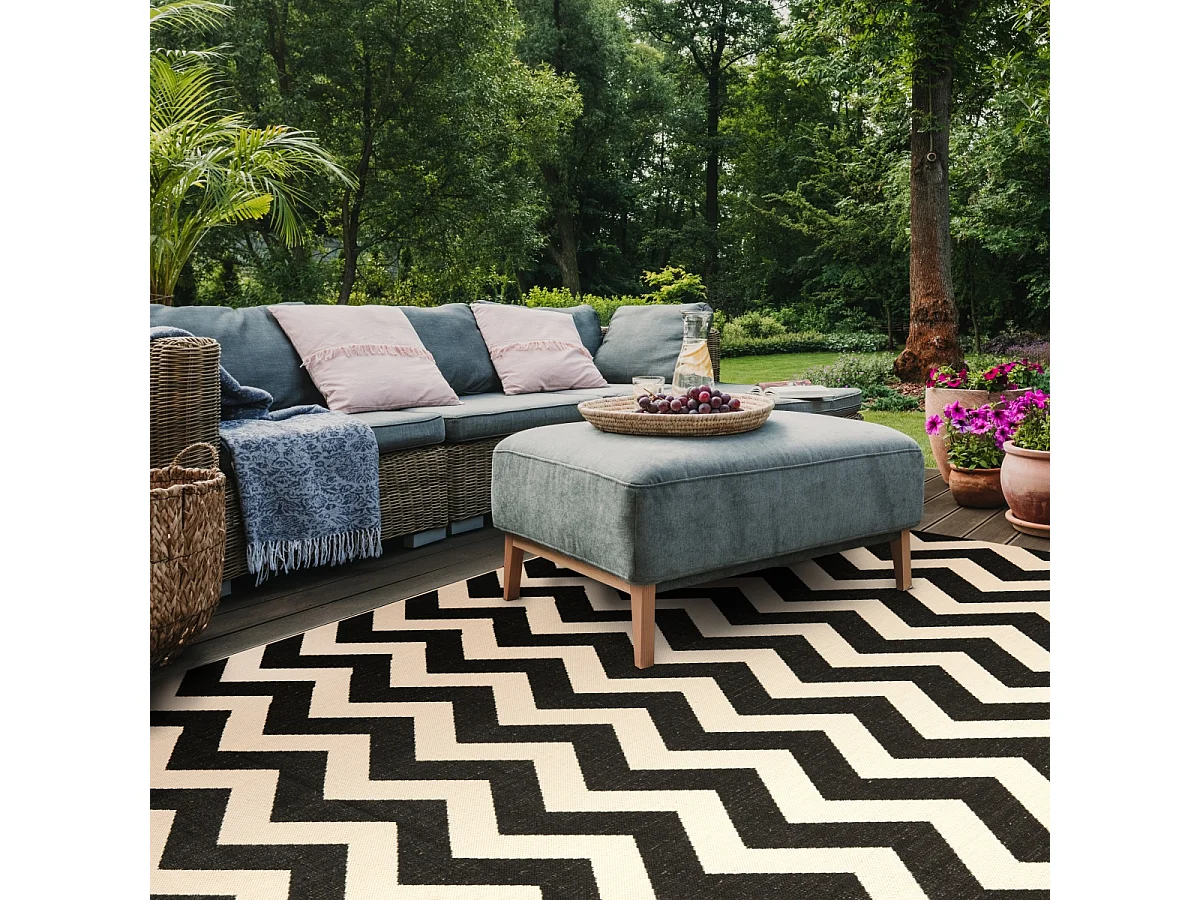 Tapis Noir/Beige 201 x 290 cm - Chelsea