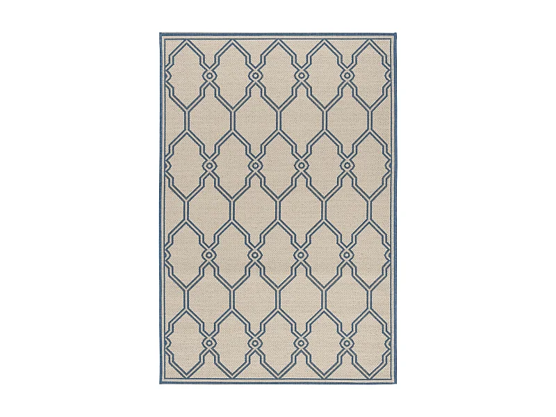 Tapis Neutre/Bleu 79 X 152 cm - Nerano