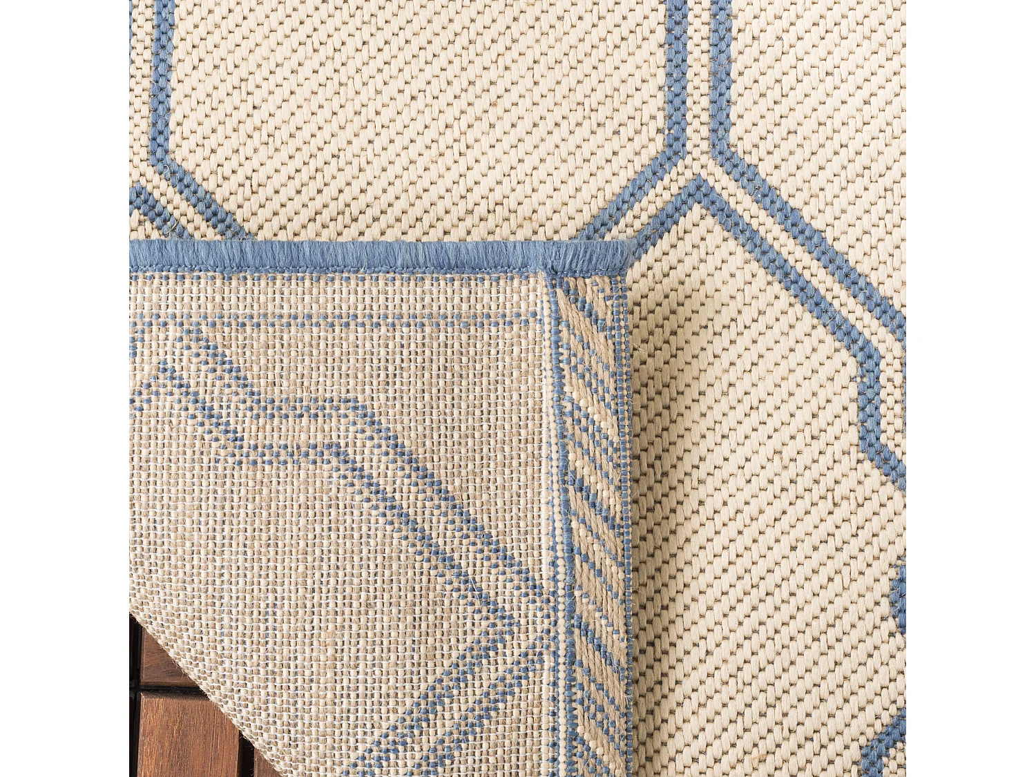 Tapis Neutre/Bleu 79 X 152 cm - Nerano
