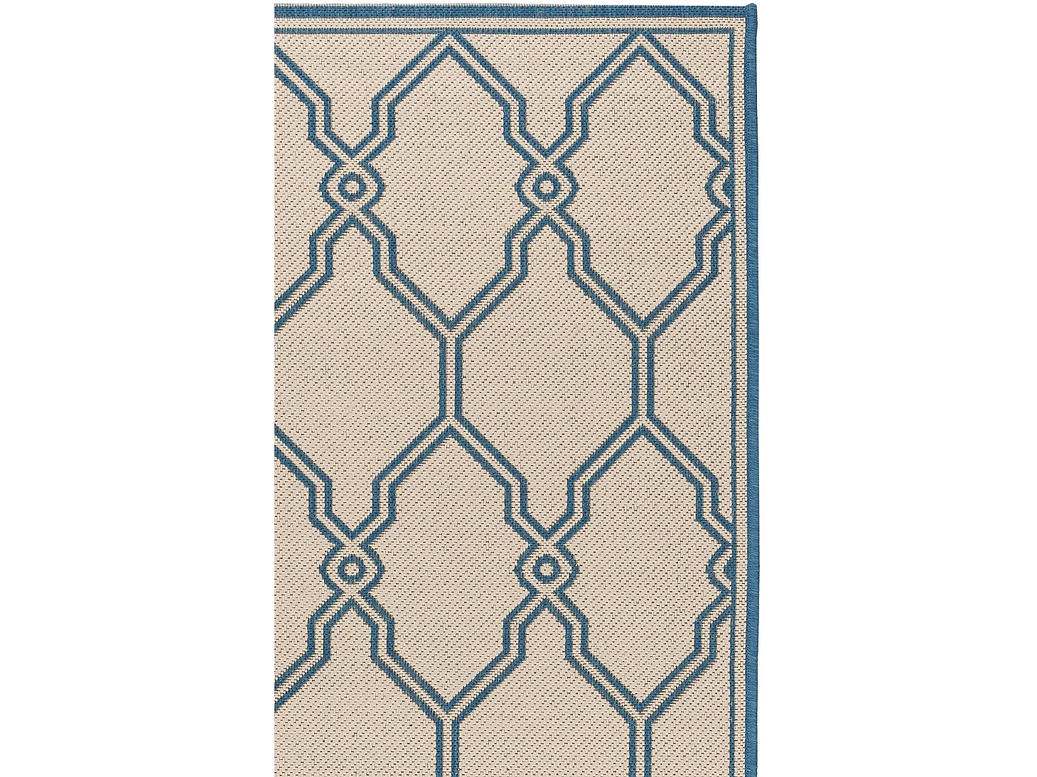 Tapis Neutre/Bleu 79 X 152 cm - Nerano