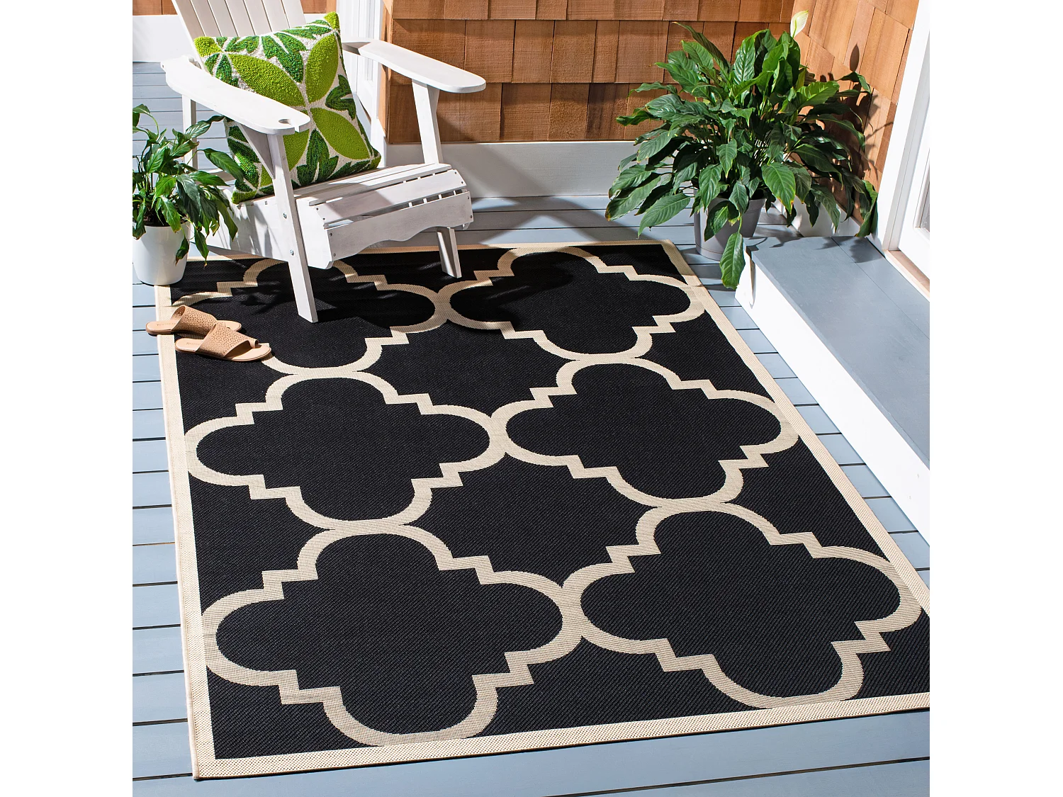 Tapis Noir/Neutre 160 X 231 cm - Jojo