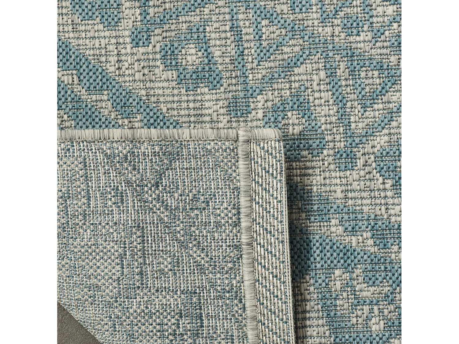 Tapis Gris/Bleu 201 X 290 cm - Kalene