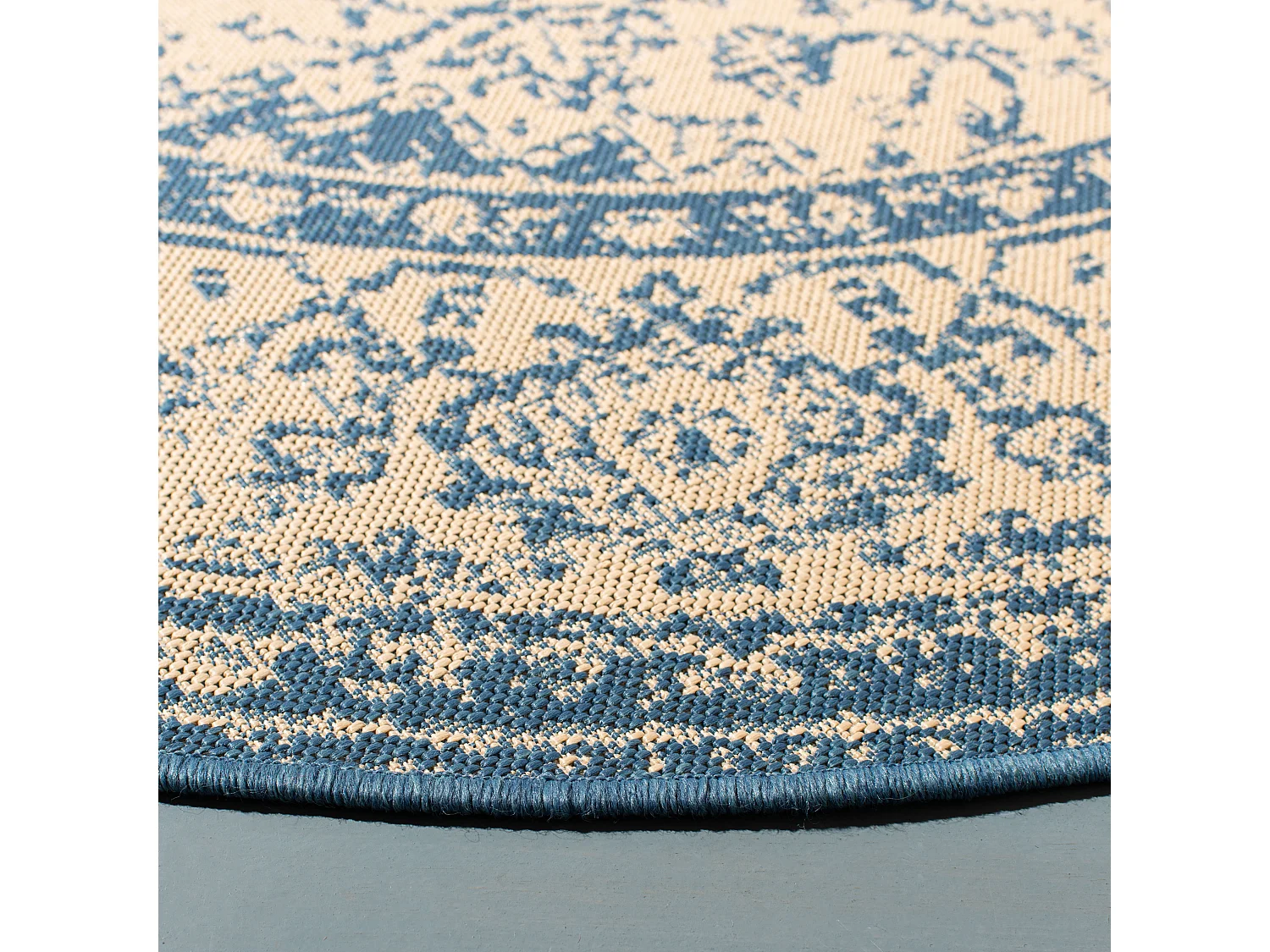 Tapis Neutre/Bleu 79 X 152 cm - Sardinia