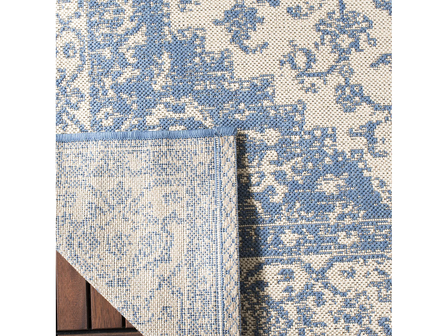 Tapis Neutre/Bleu 79 X 152 cm - Sardinia