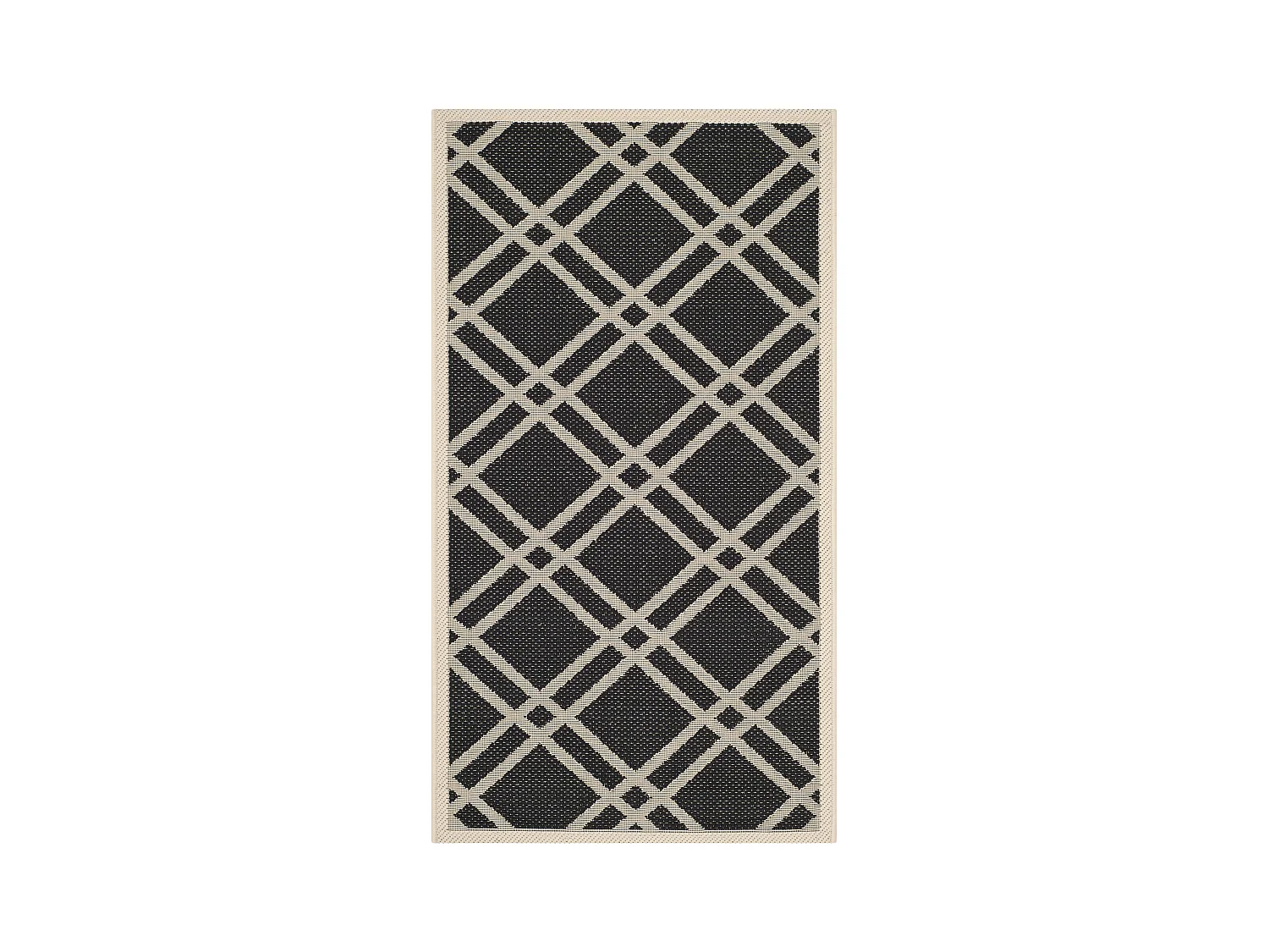 Tapis Noir/Neutre 79 X 152 cm - Thalia