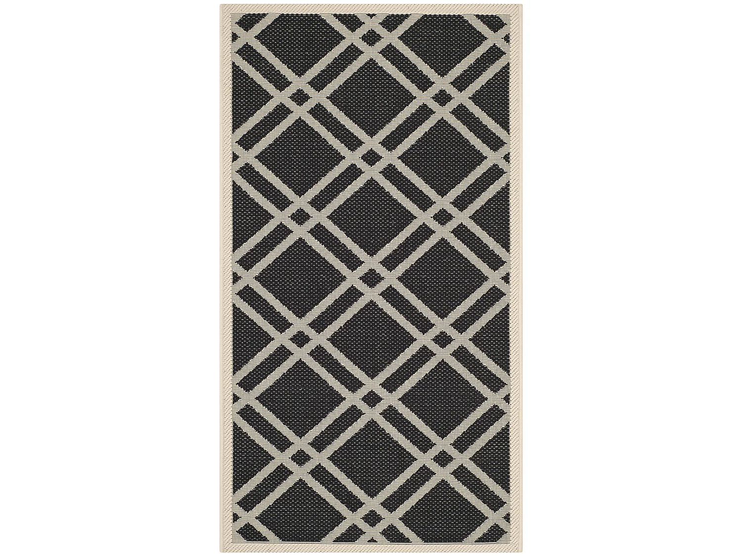 Tapis Noir/Neutre 79 X 152 cm - Thalia