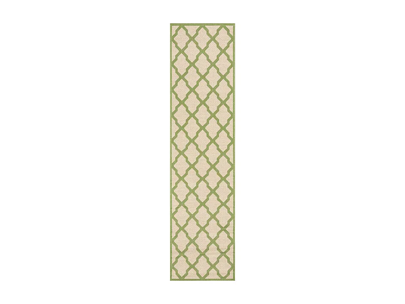 Tapis Neutre/Vert 61 X 244 cm - Lewine