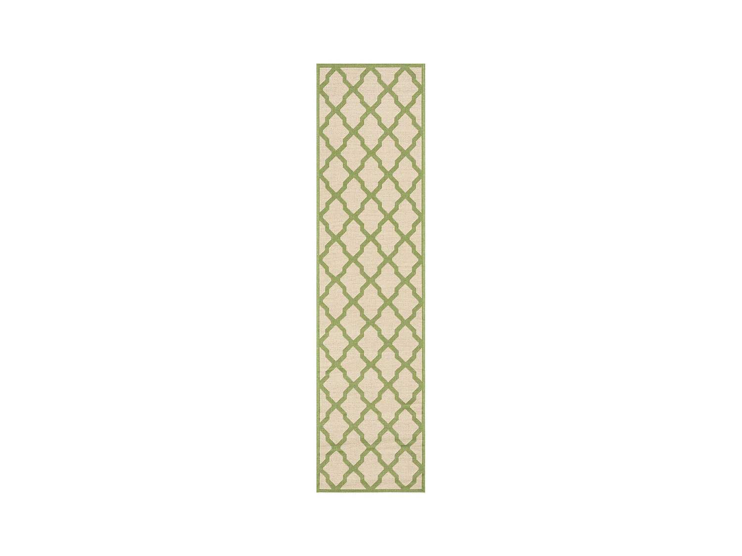 Tapis Neutre/Vert 61 X 244 cm - Lewine