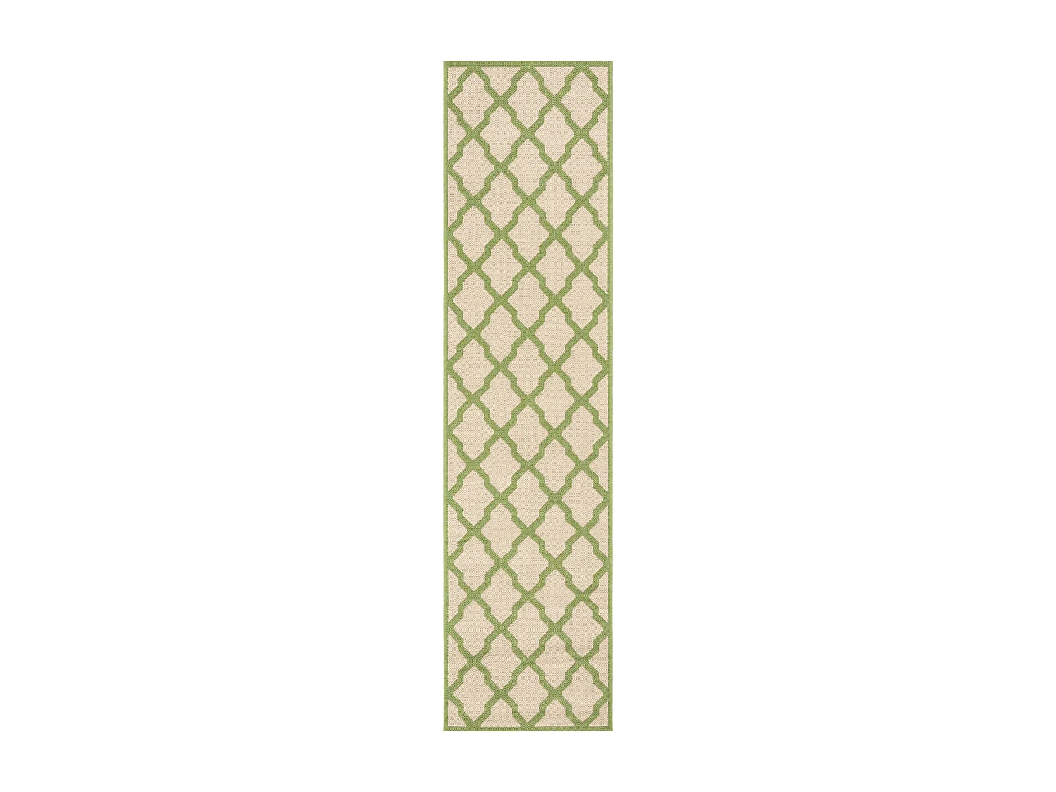 Tapis Neutre/Vert 61 X 244 cm - Lewine