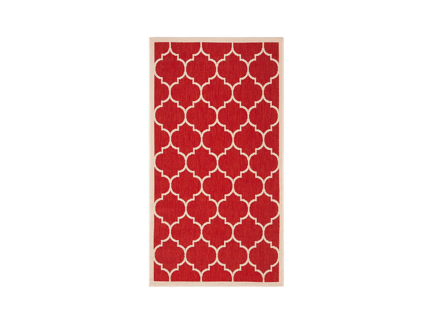 Tapis Rouge/Neutre 79 X 152 cm - Arista