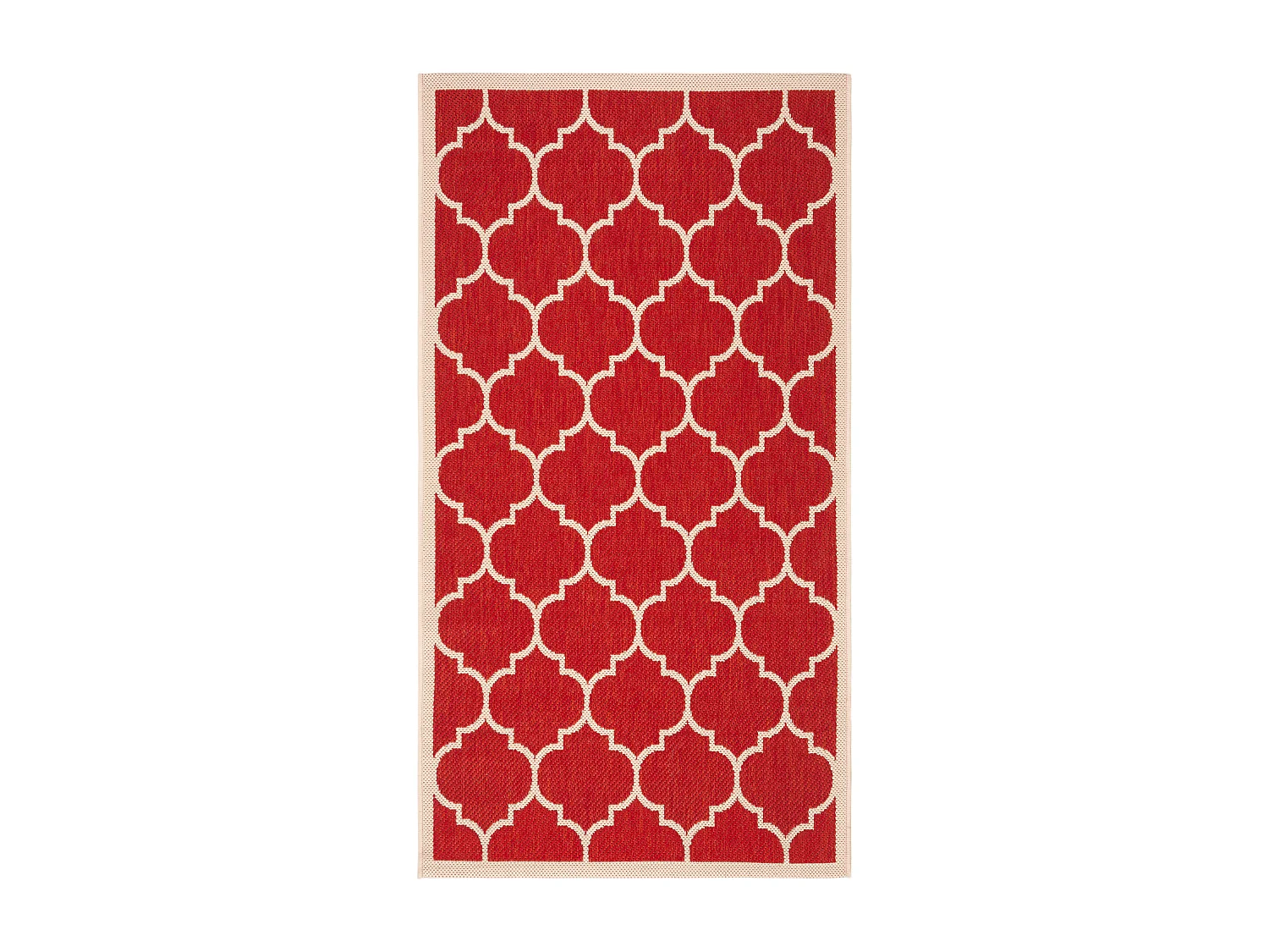 Tapis Rouge/Neutre 79 X 152 cm - Arista