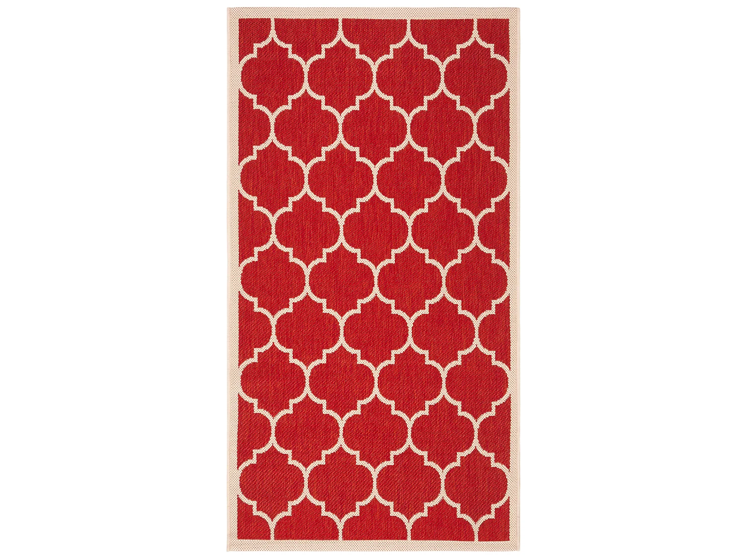 Tapis Rouge/Neutre 79 X 152 cm - Arista
