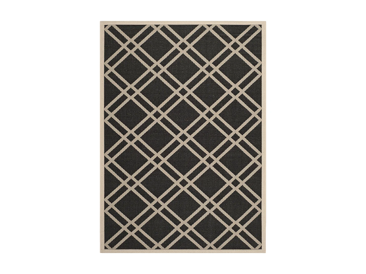 Tapis Noir/Neutre 160 X 231 cm - Thalia