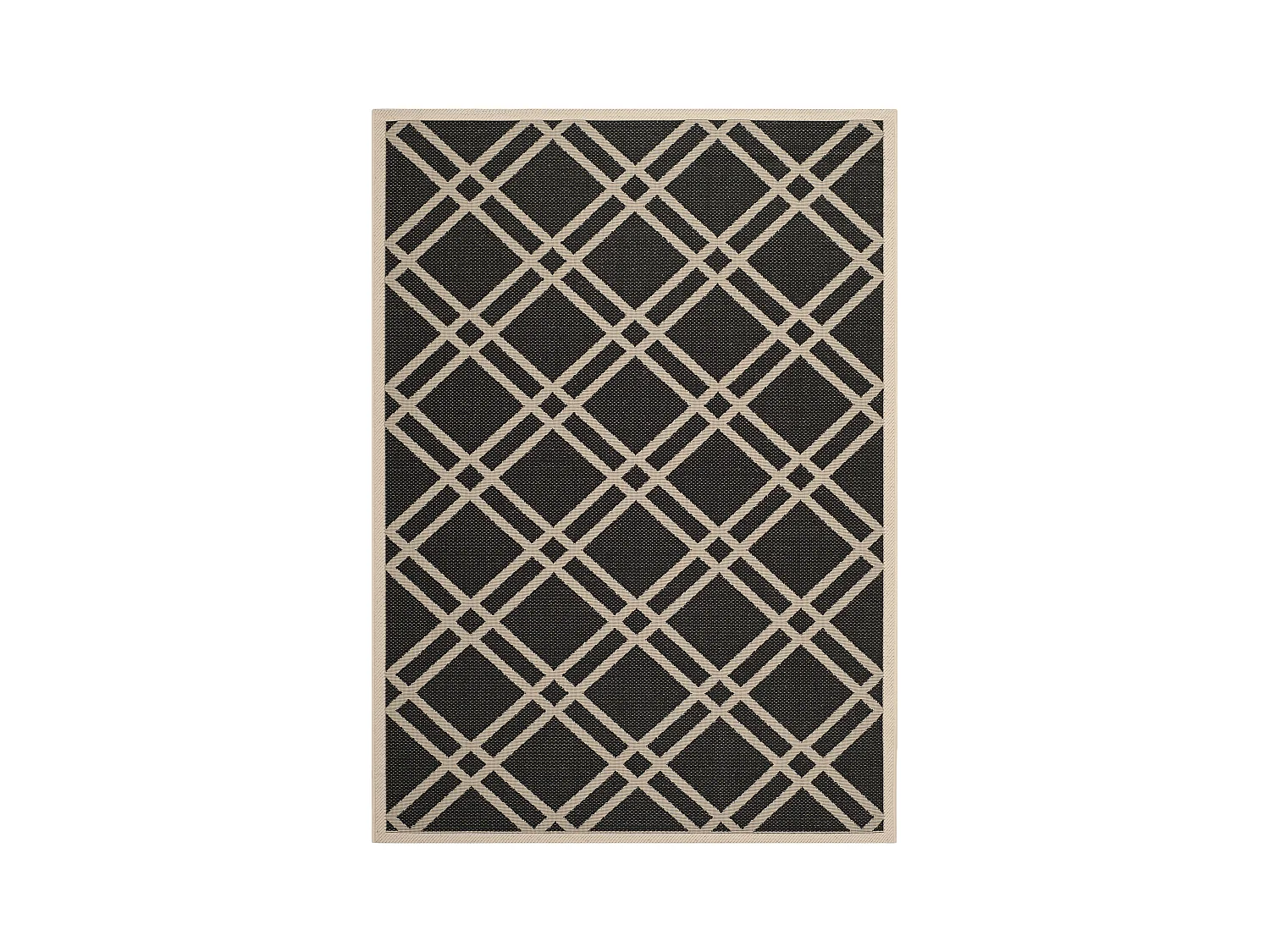 Tapis Noir/Neutre 160 X 231 cm - Thalia