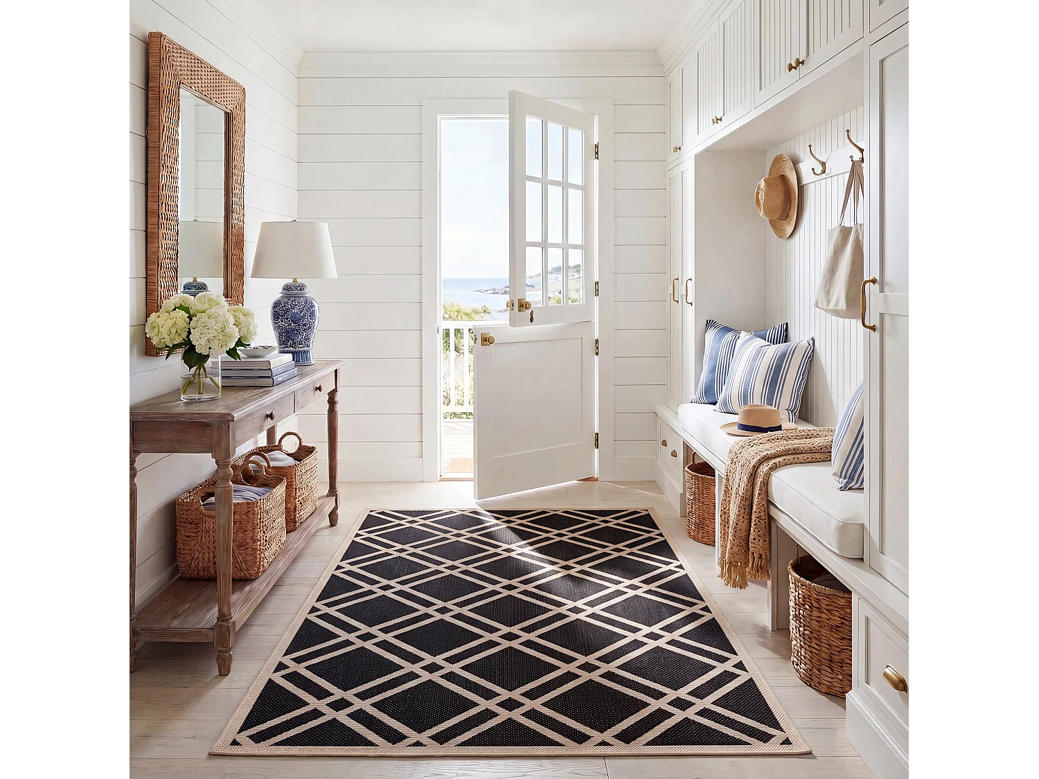 Tapis Noir/Neutre 160 X 231 cm - Thalia