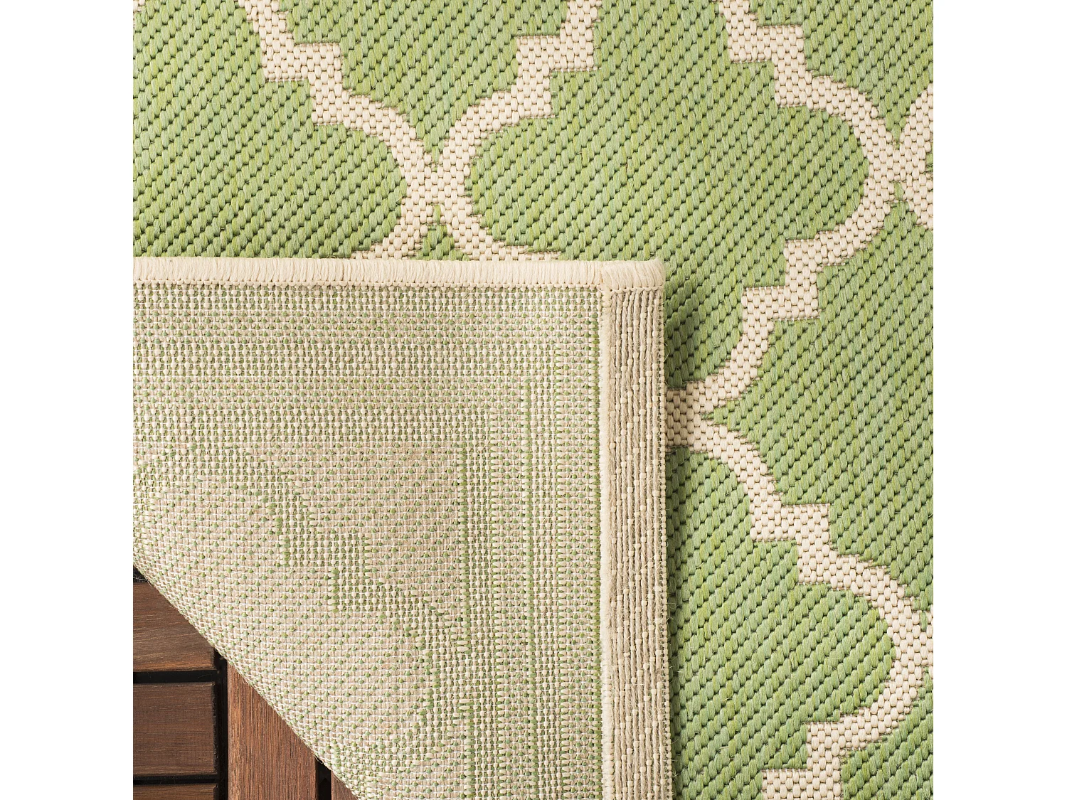 Tapis Vert/Neutre 79 X 152 cm - Ischia